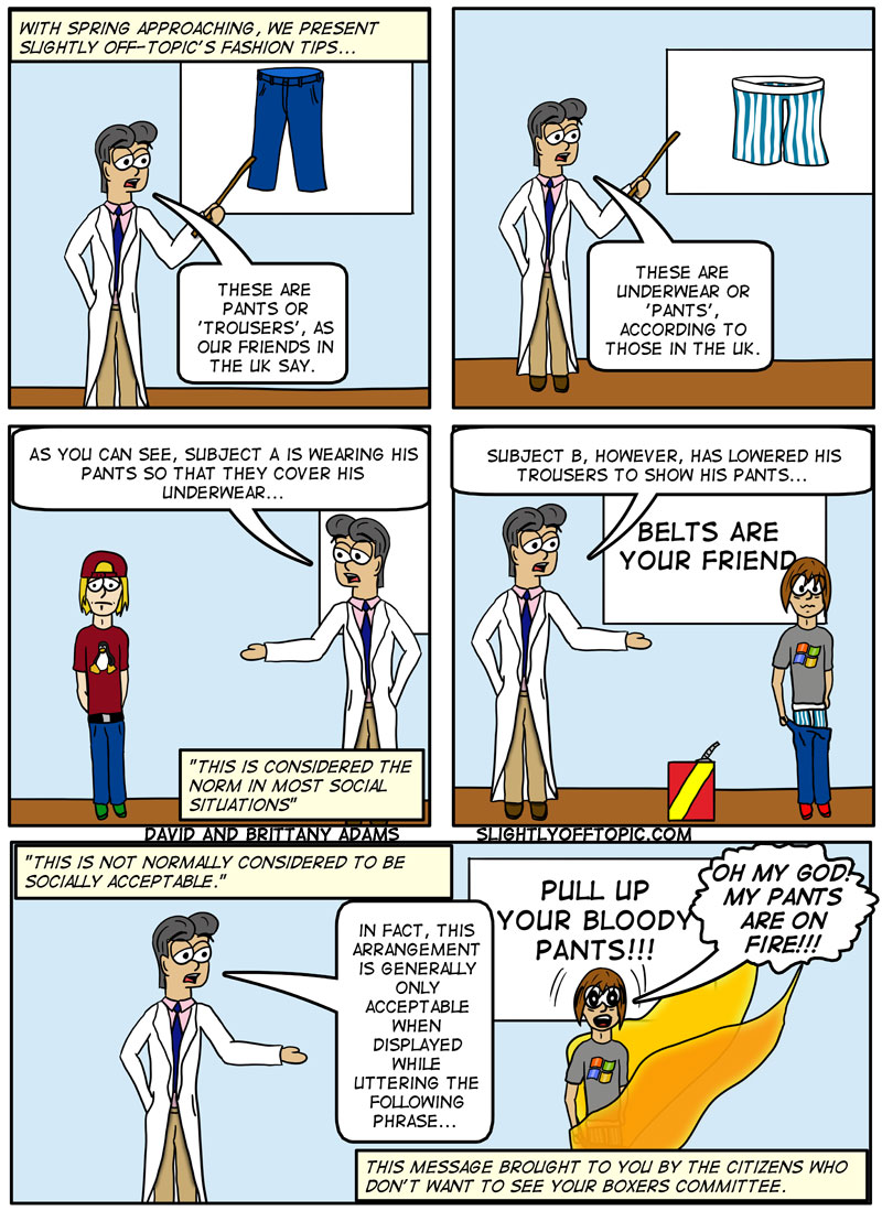 #165 – Of Pants and pants…