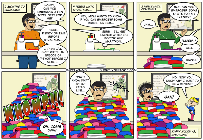 Yes, Herbie, I'll embroider a lab coat for you... sigh...