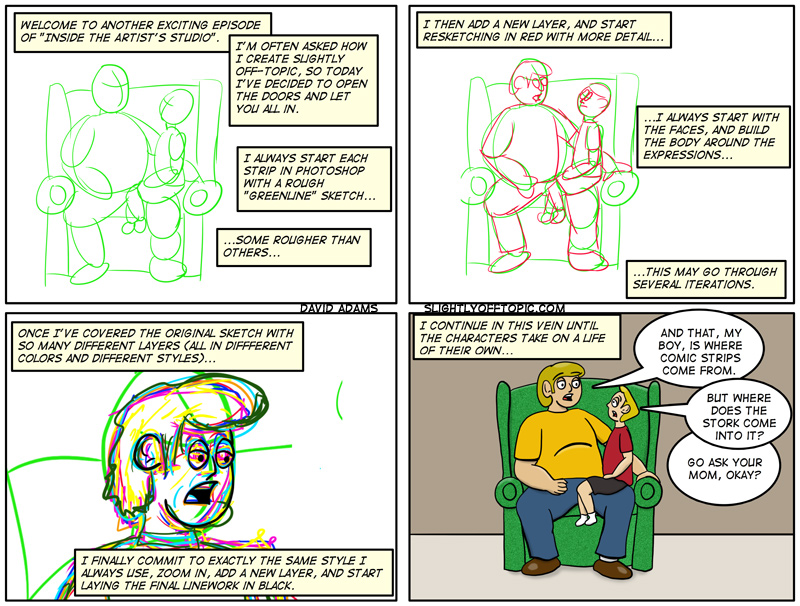 Oh yeah... and I color and shade and stuff... but that's the easy bit, right?