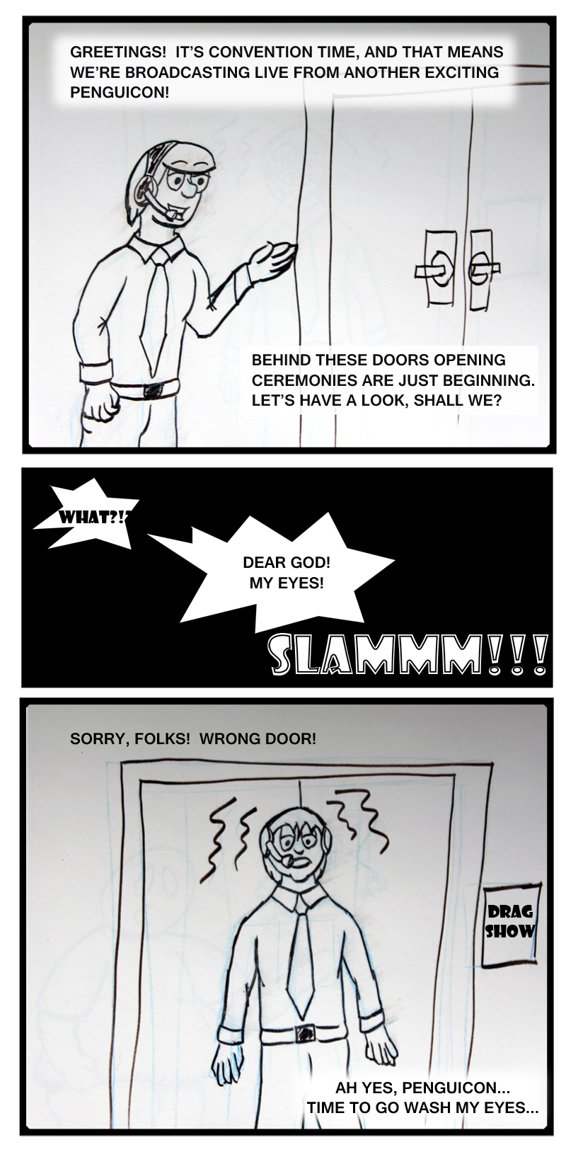 A scanner would also be useful... snapping pics with the canon is not the best way to post strips...