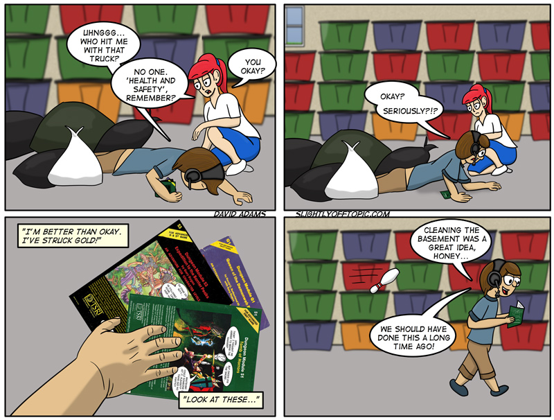 Exactly how many Rubbermaid bins do these guys have in their basement?!?