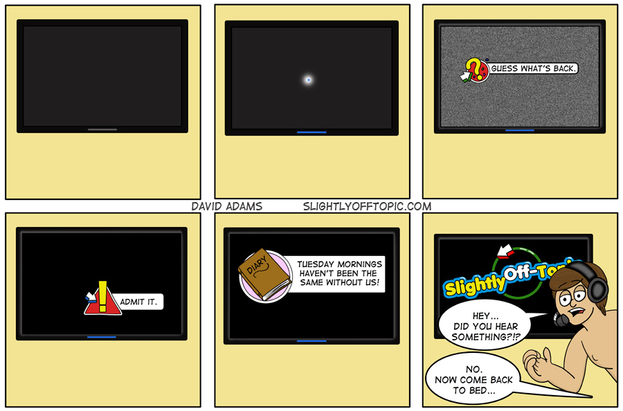 Dude... look out behind you... it's... a logo!