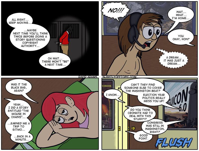 Ooooo... Fan Service!  Admit it the News Guy's nipples are much nicer than what you've been seeing over on saggymanbreasts.com!