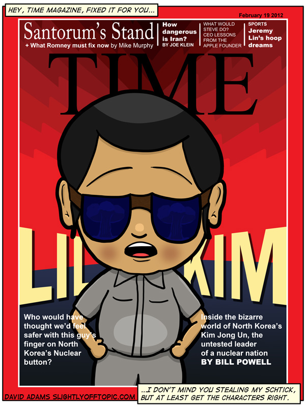 Frankly, I have no idea why Time hasn't tried to hire me yet...