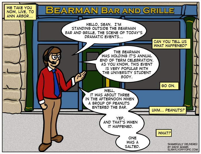 I do wonder how many old and bad puns are stored in my noggin, and why I feel the need to drag them up every so often...