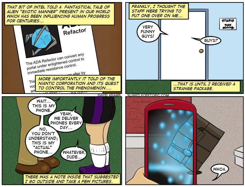 If someone could get in to steal and upgrade his phone, why didn't they just sneak back in and drop it on his desk?!?