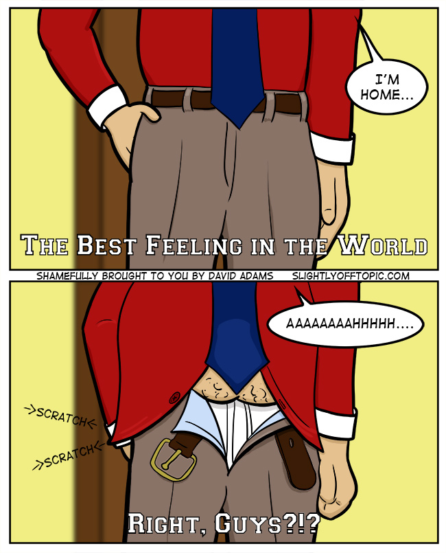 And for God's sake, put on the jammie pants!!!  There is no excuse for the 