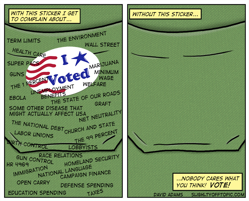 I wear my sticker as a badge of honor!!!!